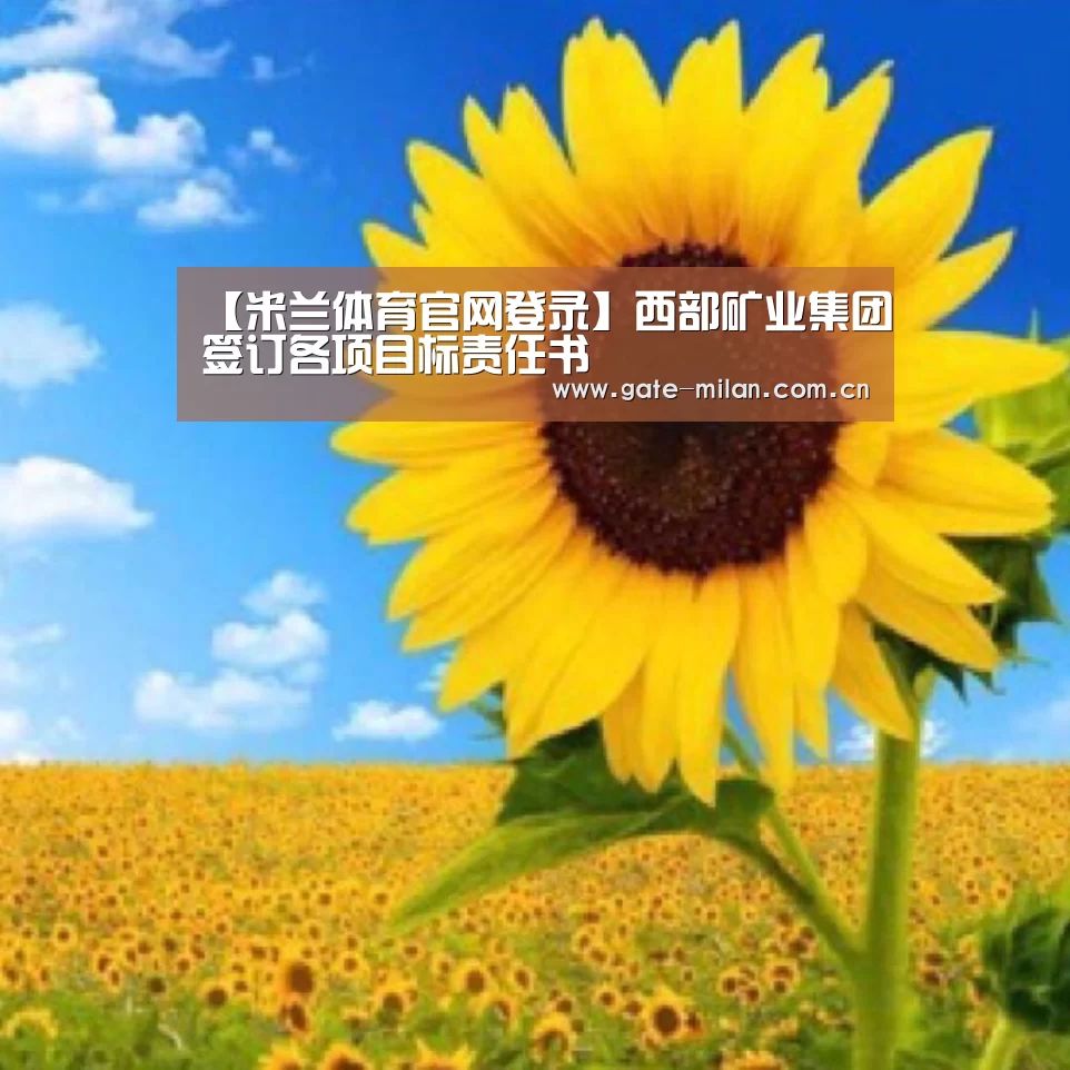 【米兰体育官网登录】西部矿业集团签订各项目标责任书(图2) 米兰体育app网址